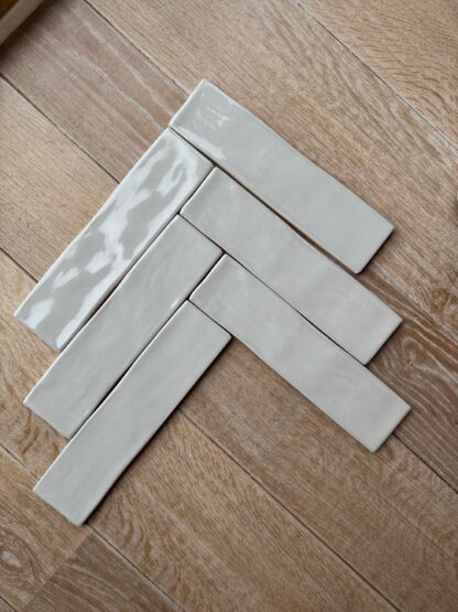Cement 7,5x30, lichtgrijze tegels, cementkleurige tegel - Afbeelding 3