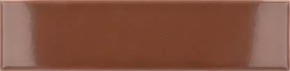 Glanzende terracotta langwerpige tegeltjes