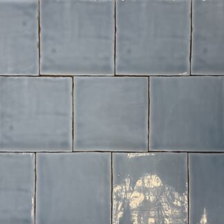 denim blauw glans wandtegel 13x13