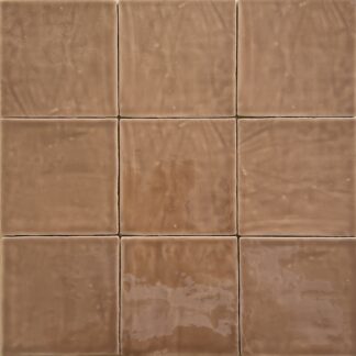 Terracotta glans wandtegel 13x13