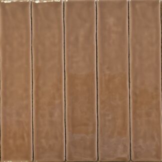 terracotta glans wandtegel 5x25